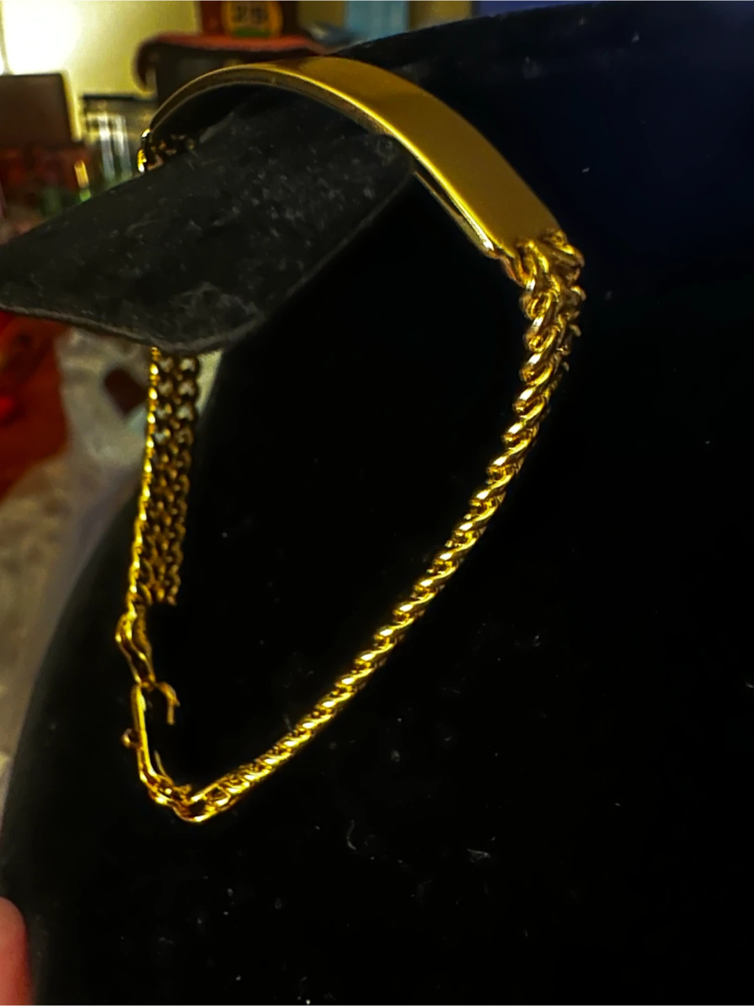 14k Gold Tone laminated ID Bracelet - photo 2
