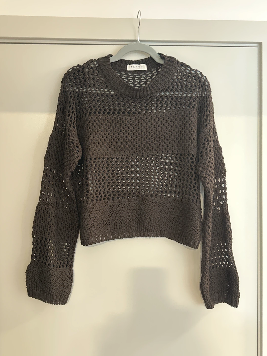 Stylish Crochet Knit Sweater Korean brand