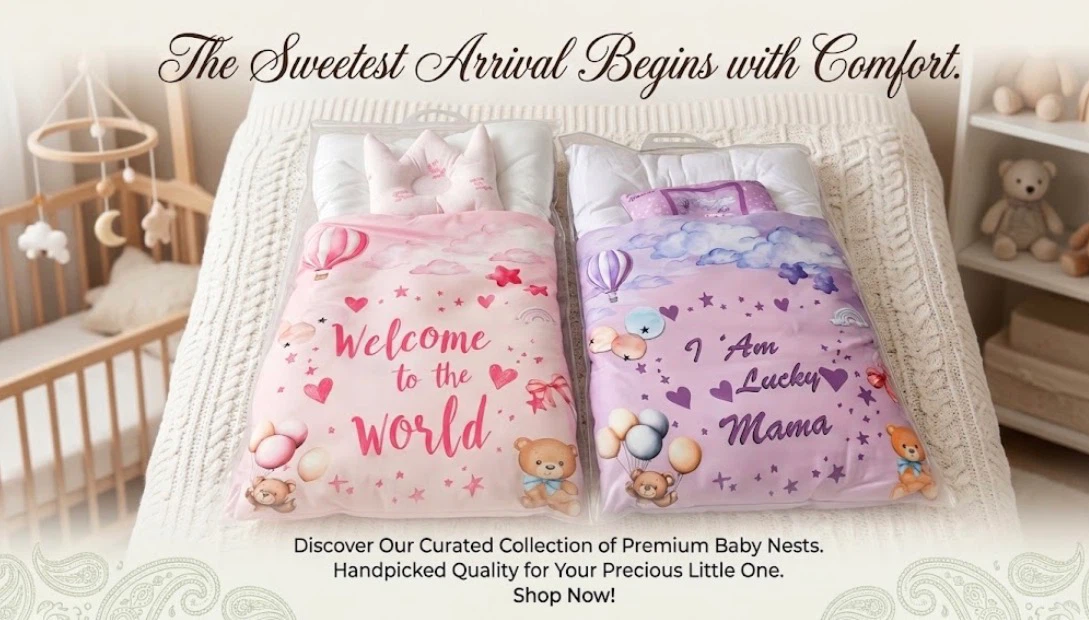 New Baby Nest Set -comfortable and cozy baby welcoming