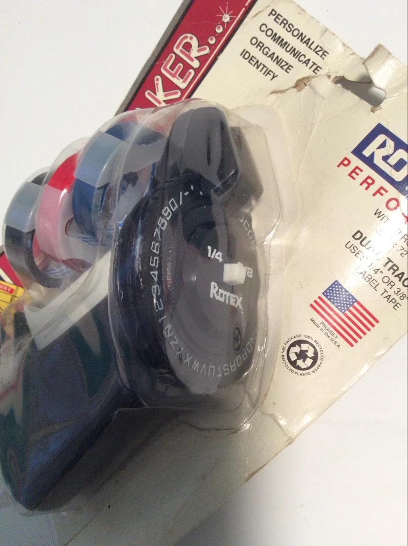 Rotex Performer Label Maker with 3 Rolls of Tape - photo 2