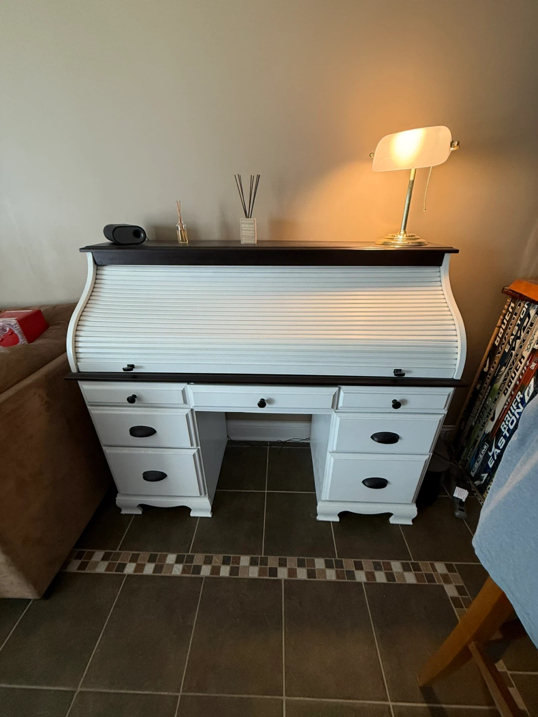Roll top desk, chair, file cabinet & Lamp Bundle Deal!!!