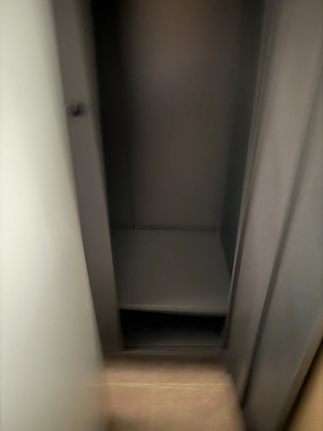 Dark Gray Metal Storage Cabinet