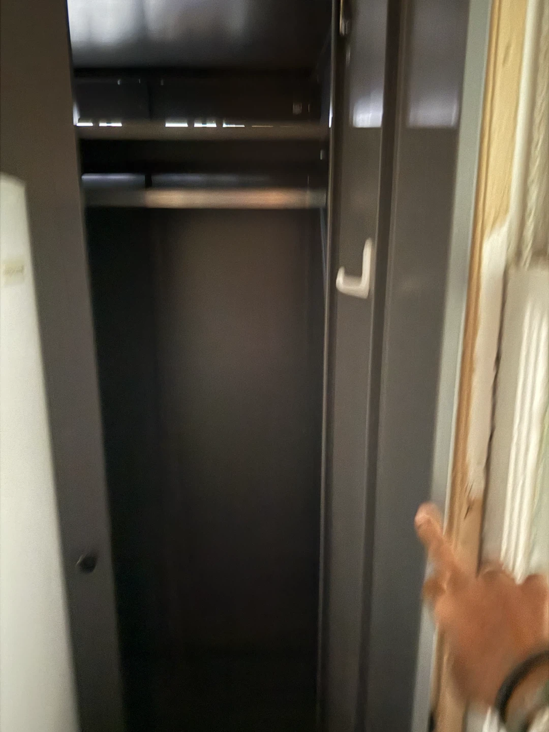 Dark Gray Metal Storage Cabinet - photo 2