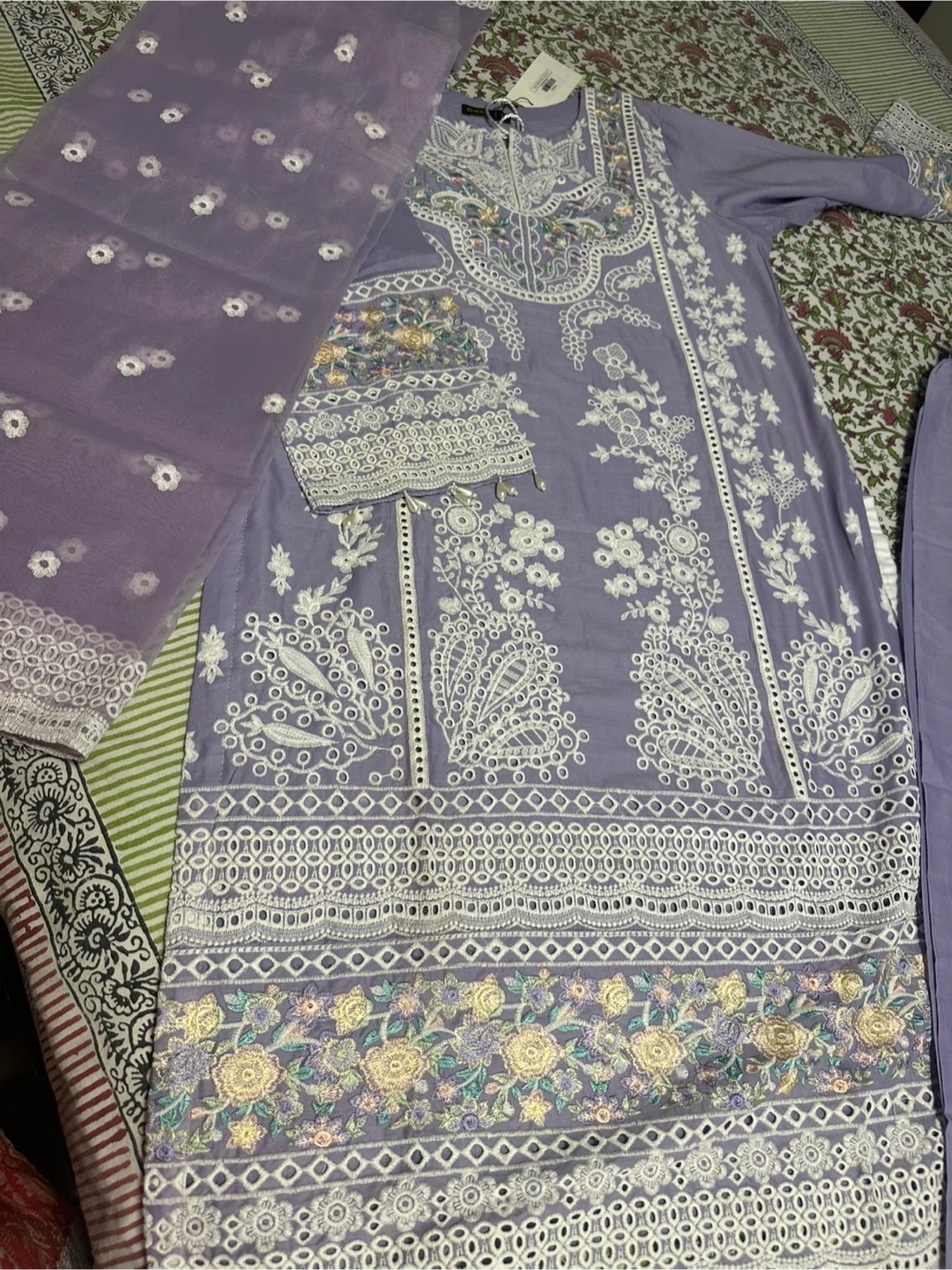 SHEEN Lilac Embroidered 3-Piece Suit - photo 4