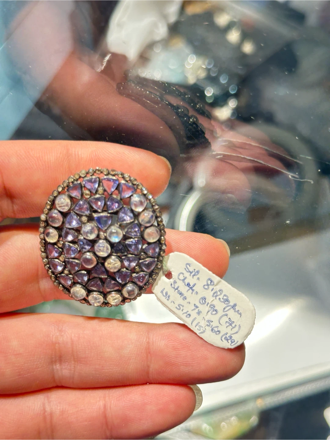 Sterling silver gemstone ring - photo 2