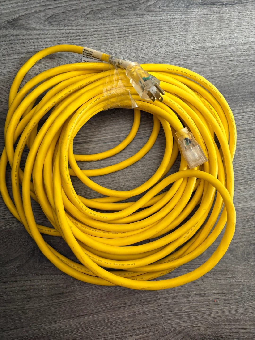 Yellow Extension Cord