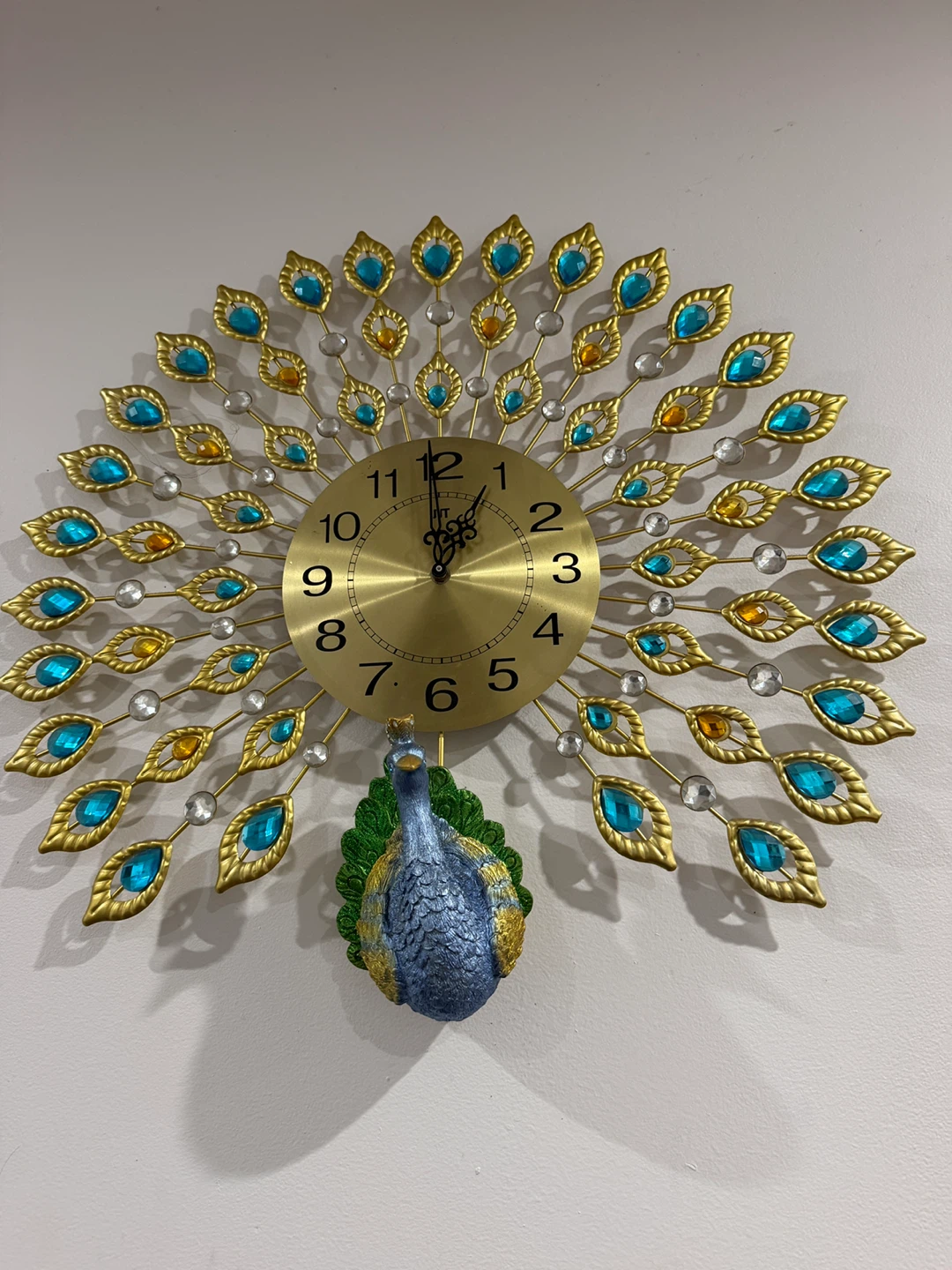 Decorative Peacock Wall Clock