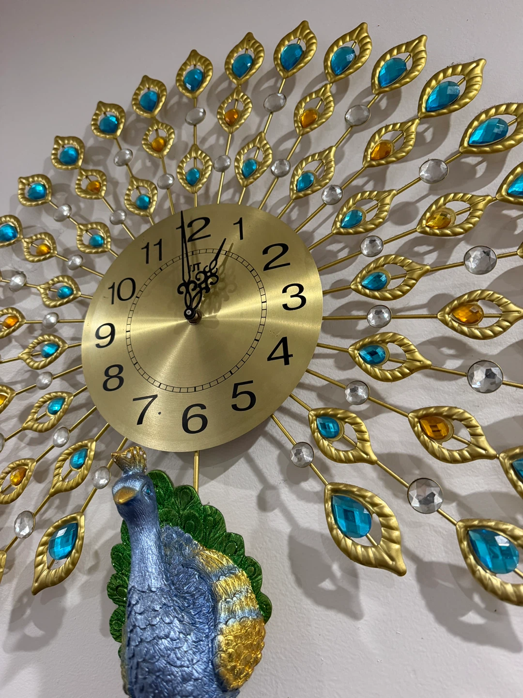 Decorative Peacock Wall Clock - photo 3