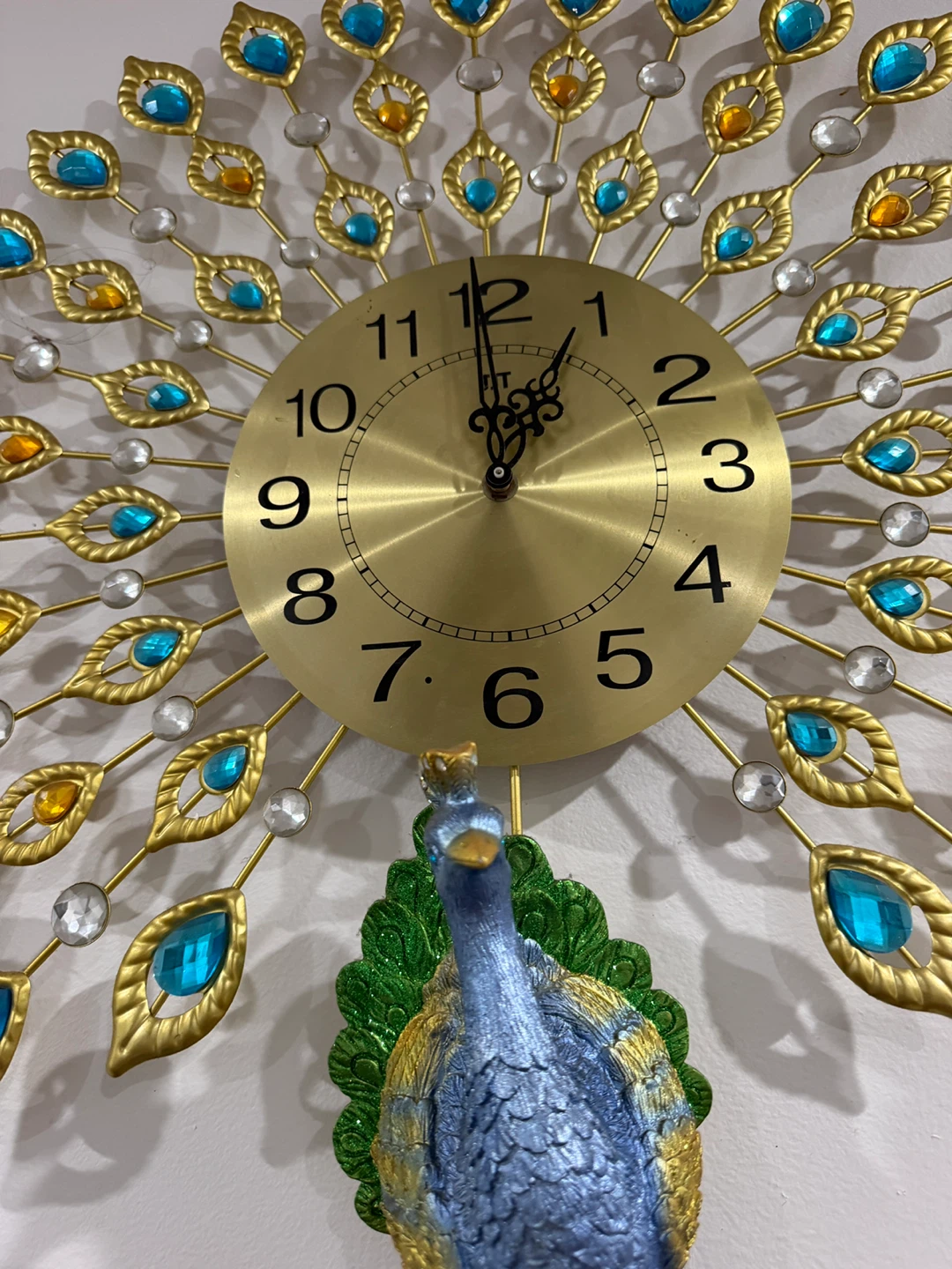 Decorative Peacock Wall Clock - photo 4