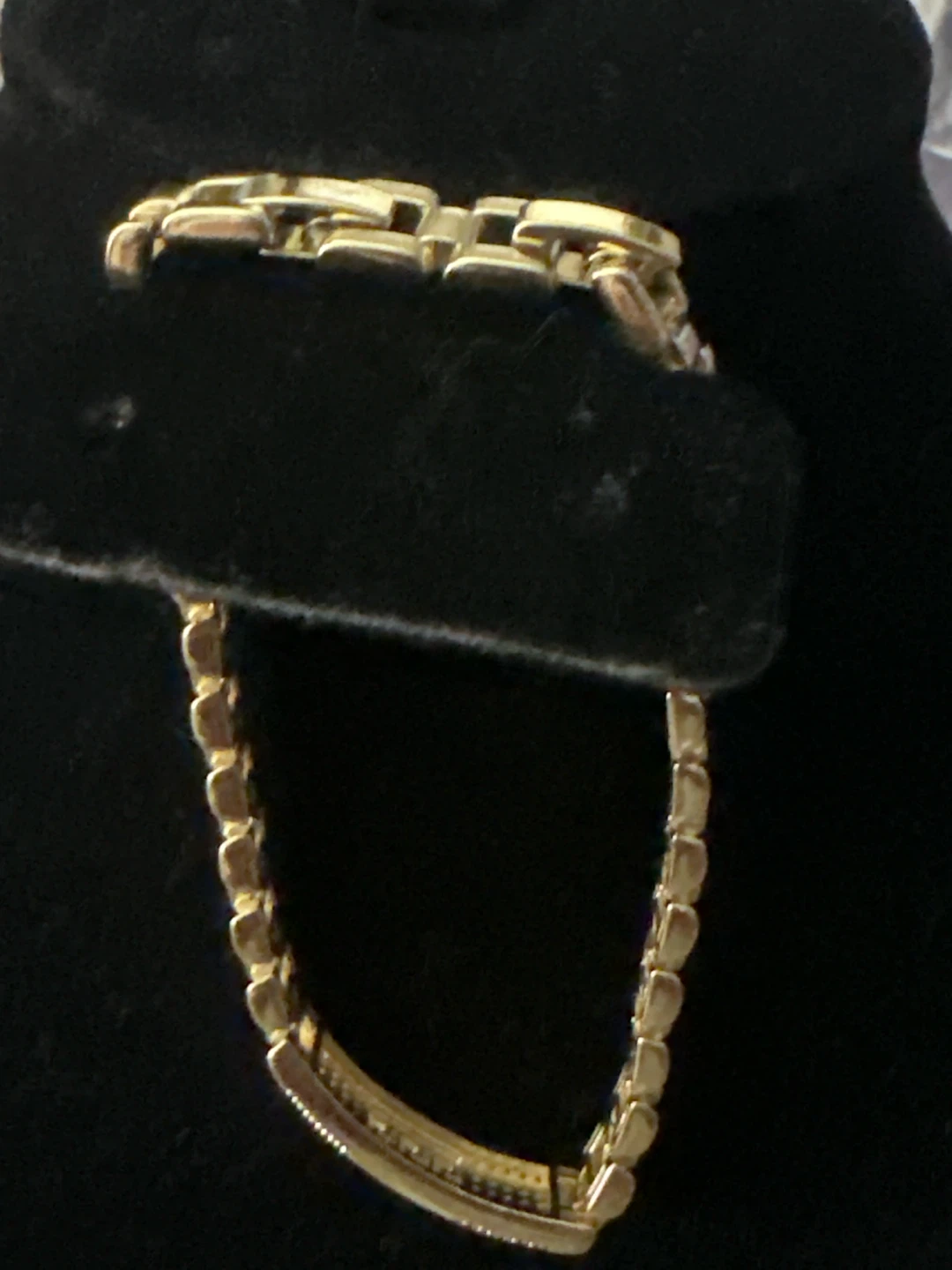 14k Gold Tonelaminated Bracelet with Rhinestones - photo 3