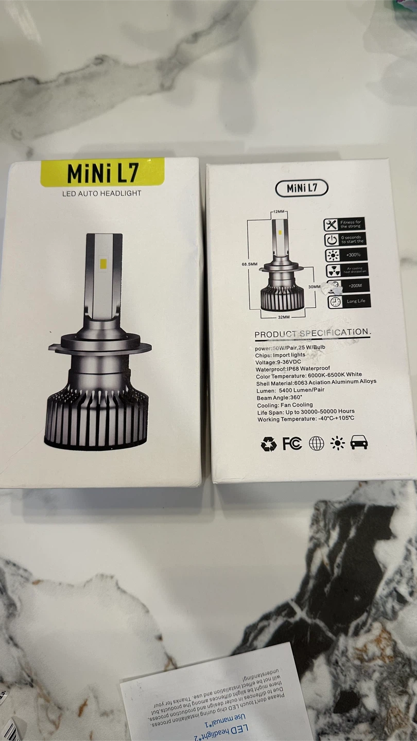 MiNi L7 LED Auto Headlight Bulbs