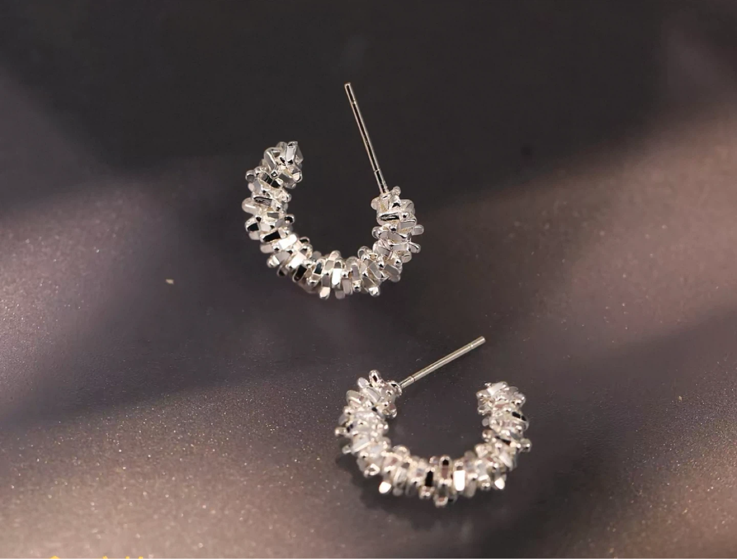 New Small Shiny Hoop Earrings - photo 2