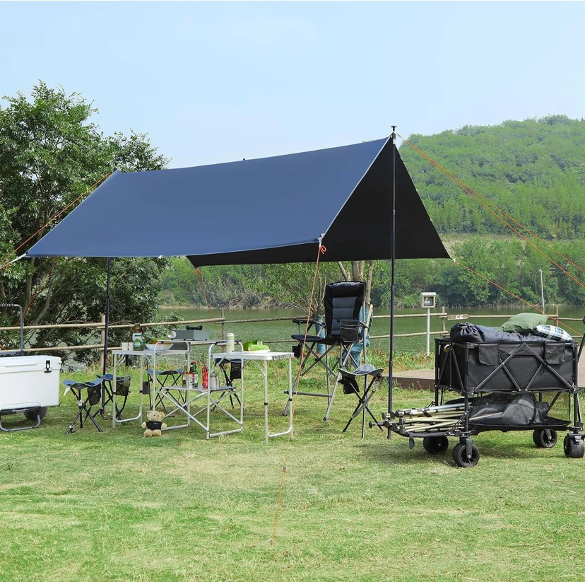 REDCAMP Aluminum Adjustable Camping Tarp Poles 90” - photo 2