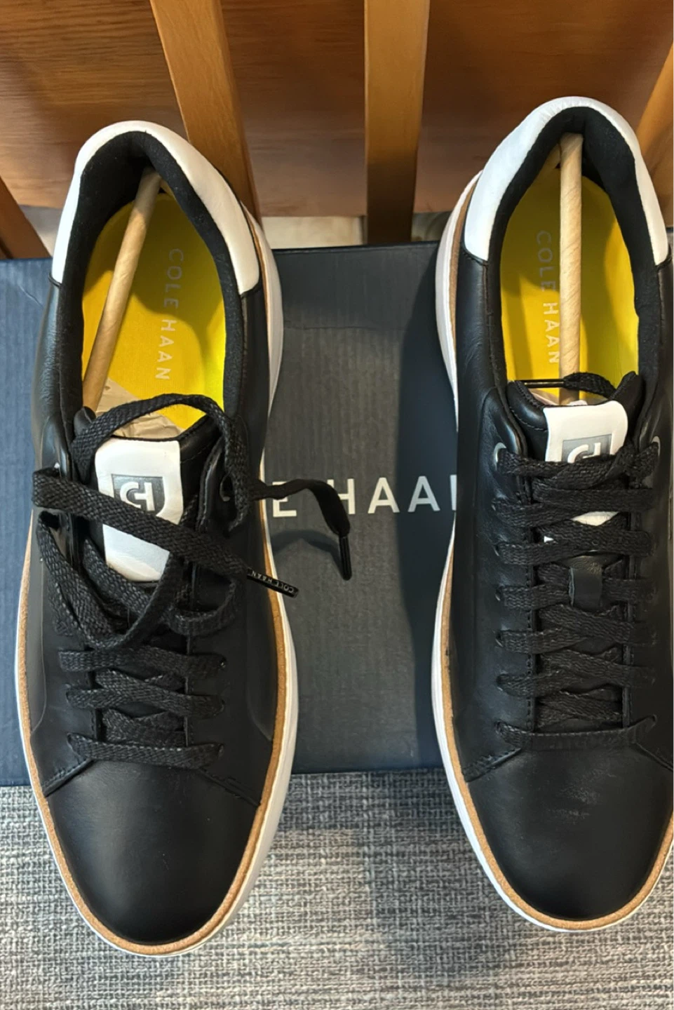Cole Haan Black Leather Sneakers