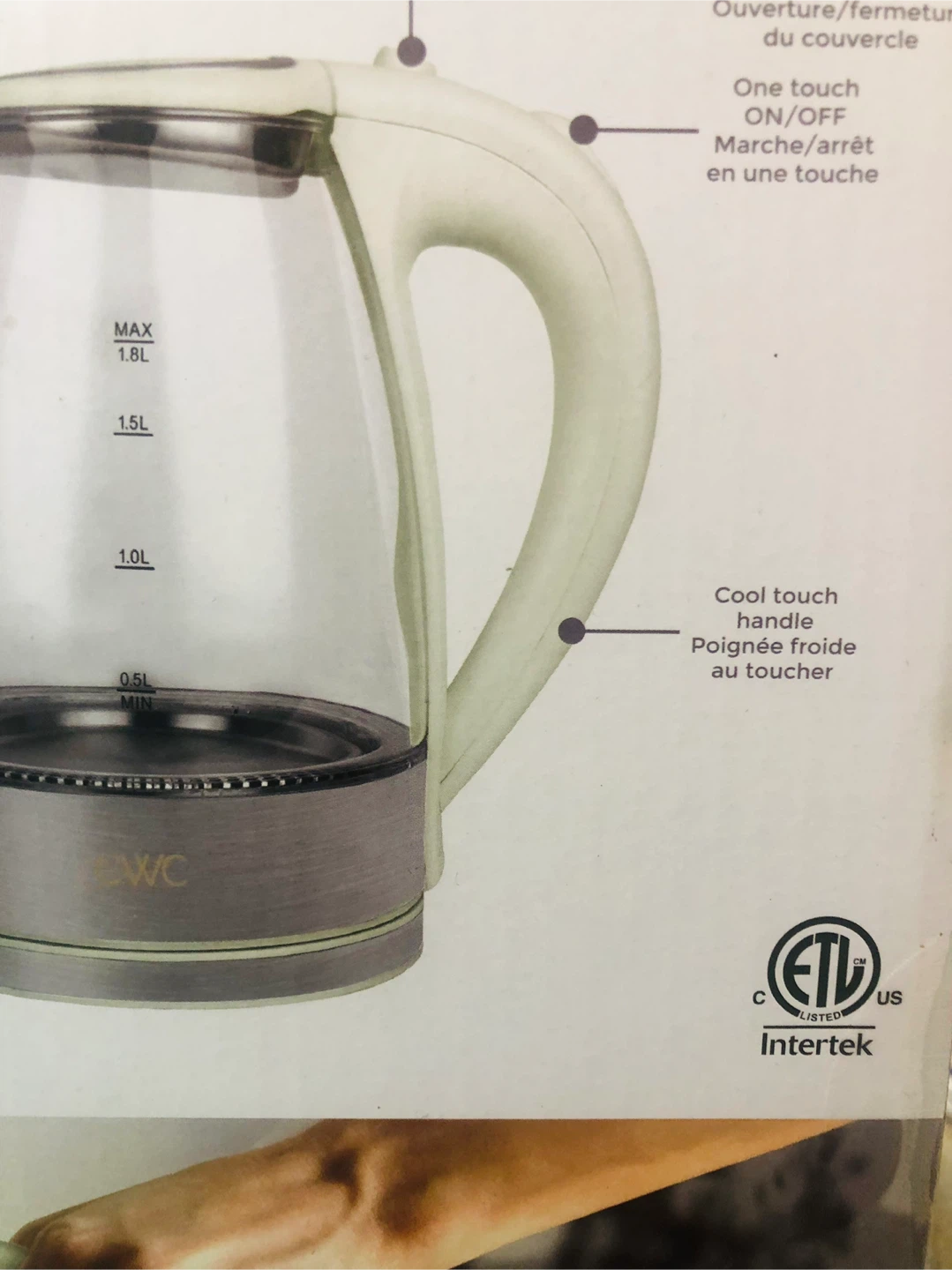 NEW Glass Electric Kettle 1.8L - photo 3