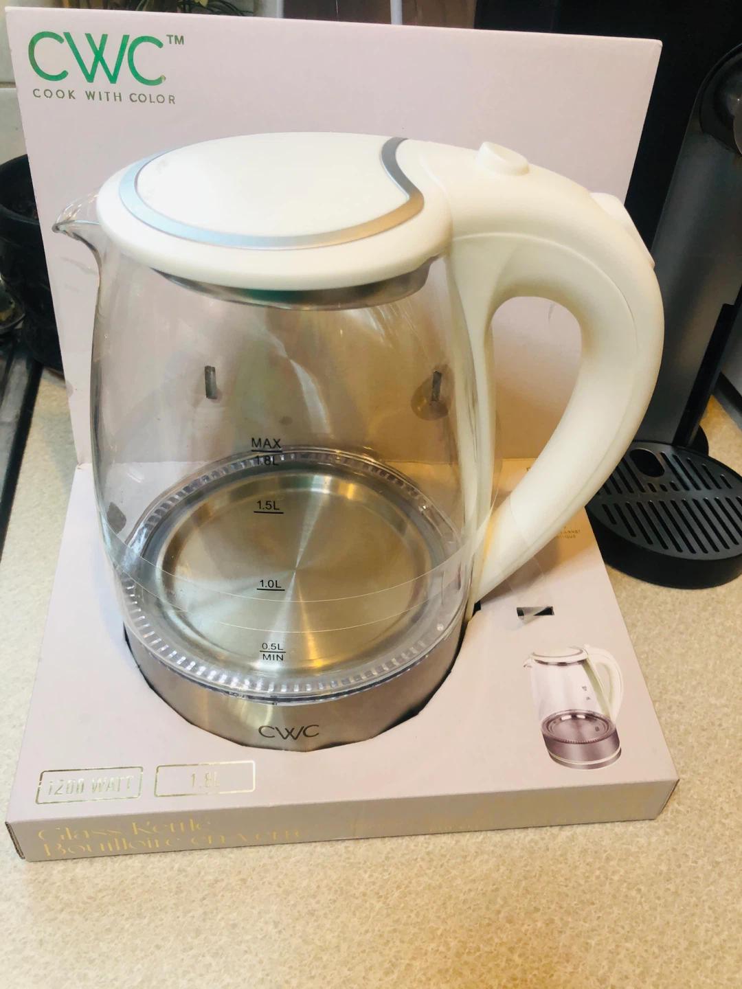 NEW Glass Electric Kettle 1.8L