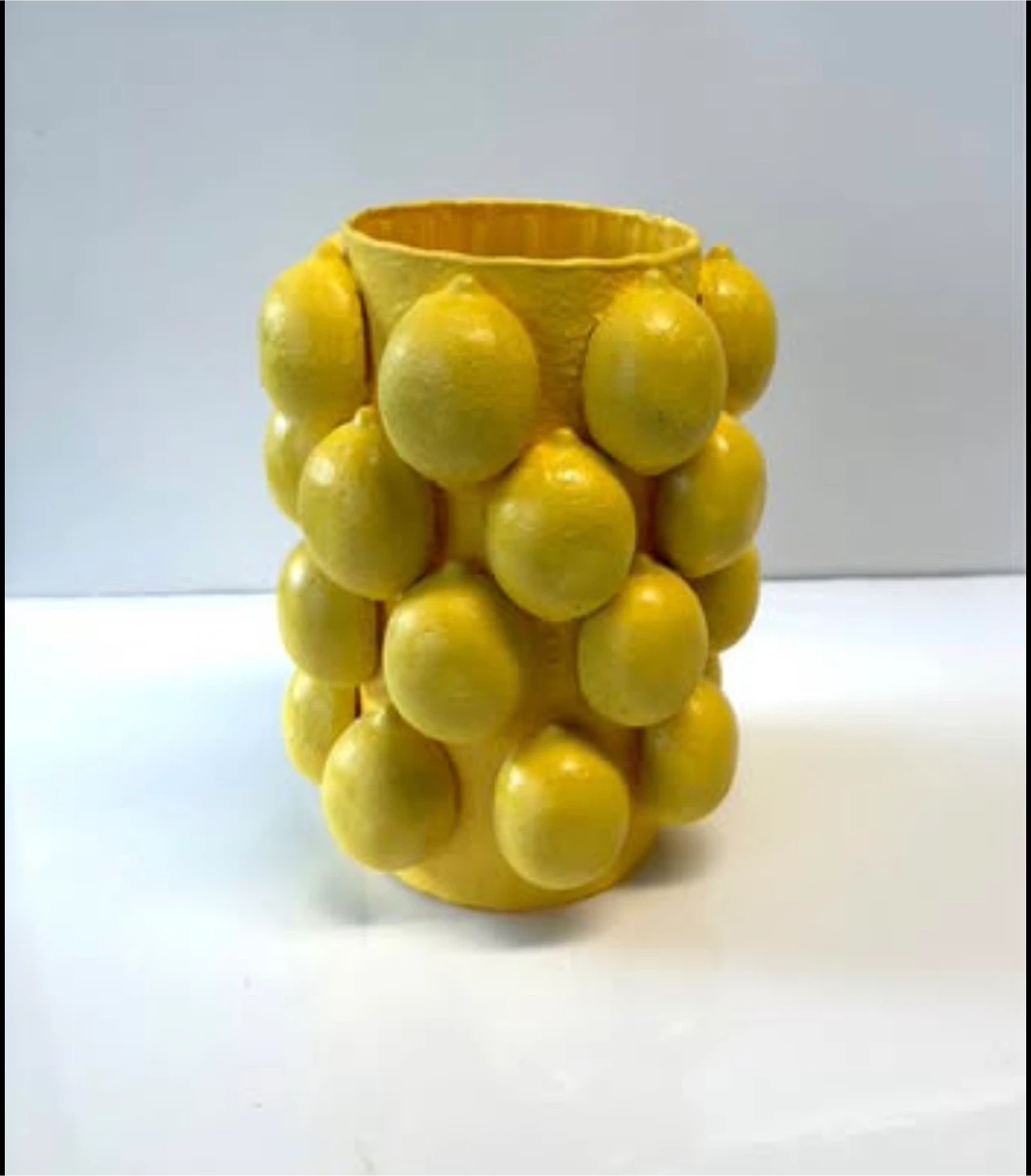 Handmade lemon vase
