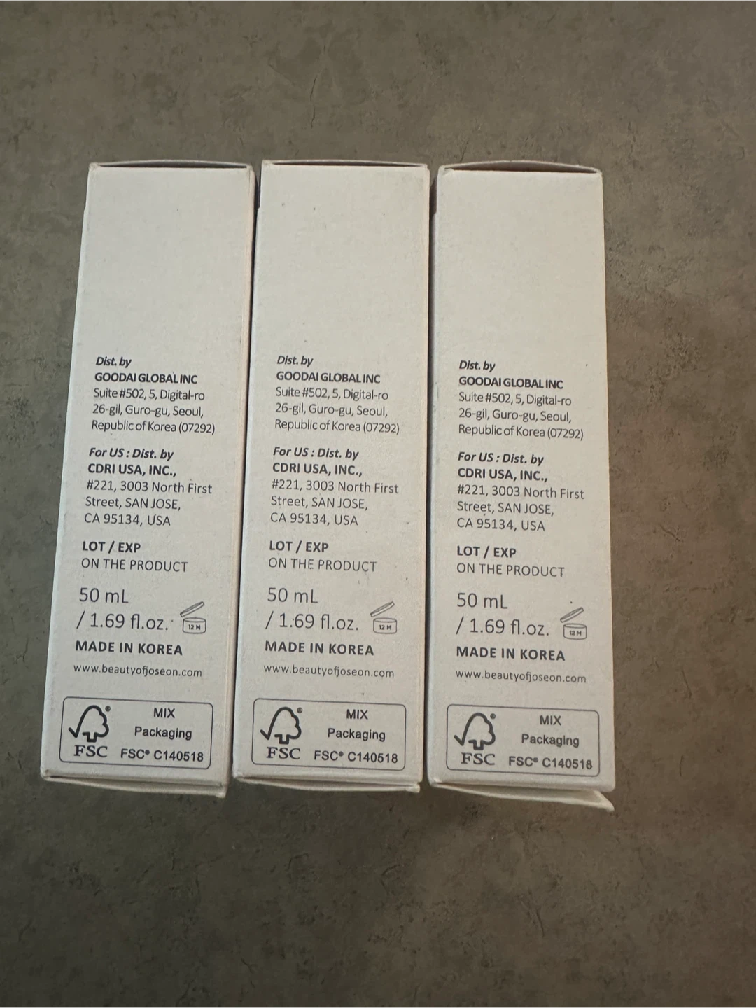 Beauty of Joseon Daily Tinted Fluid Sunscreen SPF 40 (3 x 50ml) - photo 2