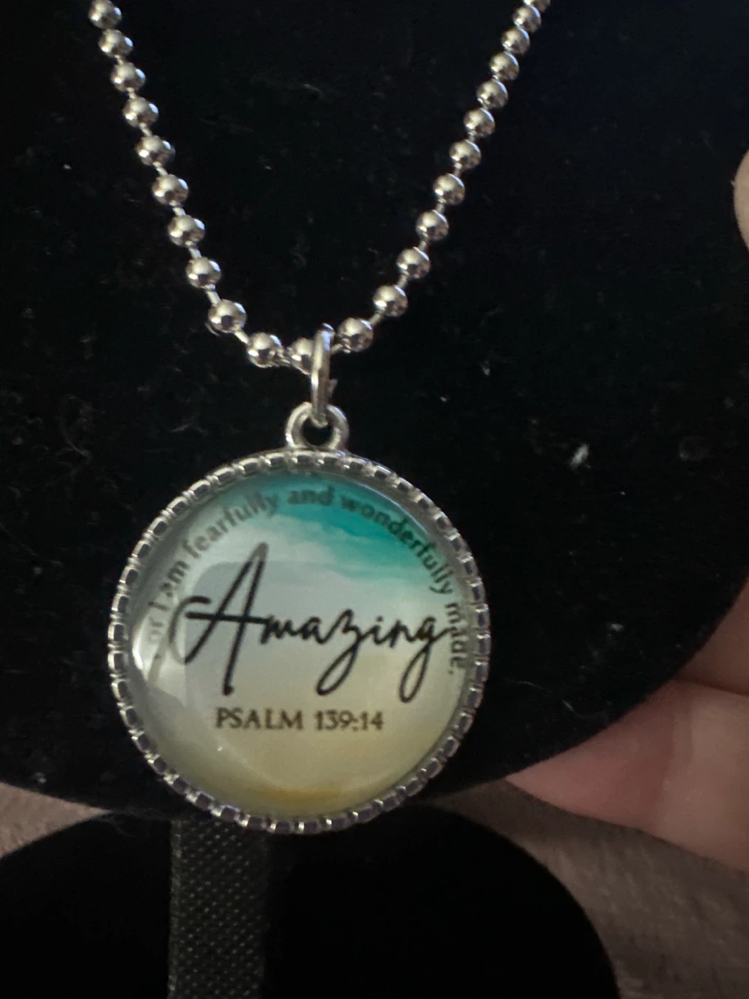 Amazing Psalm 139:14 Pendant Necklace - photo 2