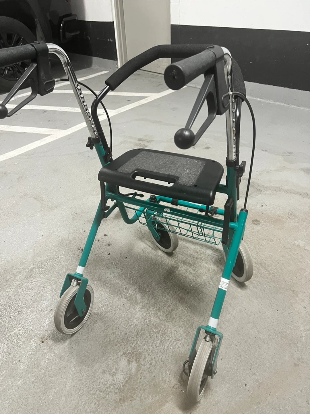 Teal Walker with Seat and Basket - photo 2