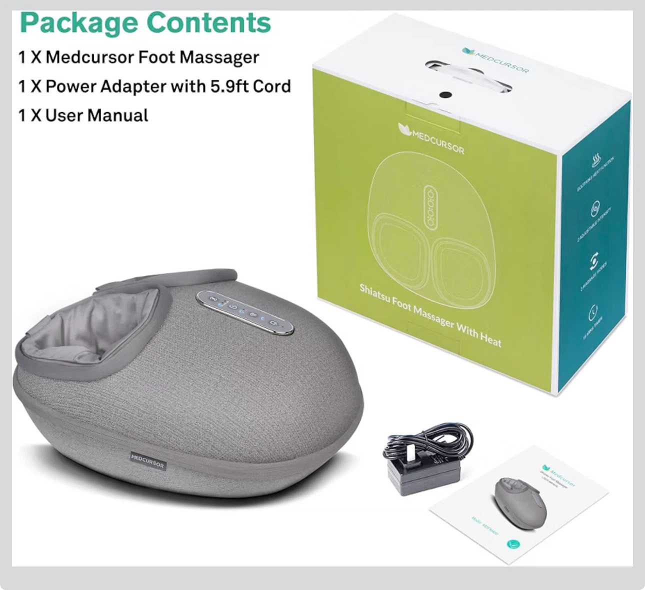 Medcursor Foot Massager with Heat - photo 2