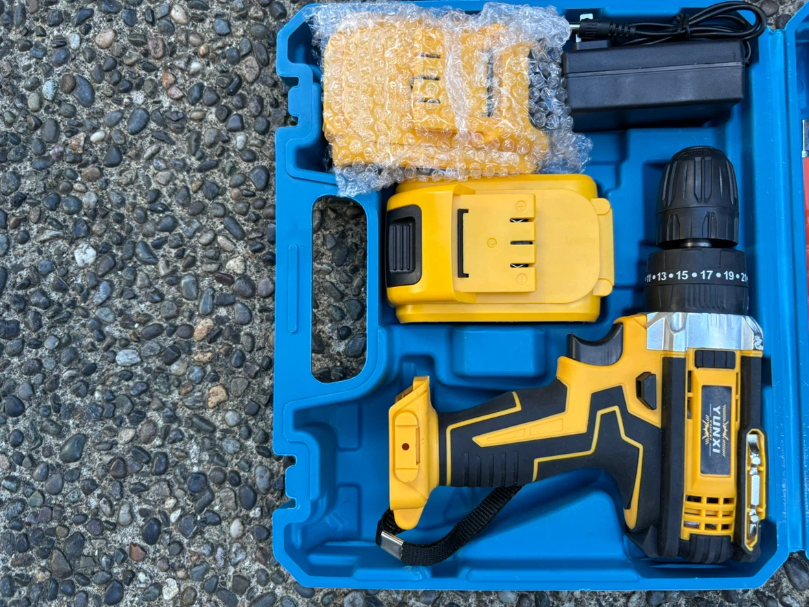 YUNXI Cordless Drill Set with Batteries and Bits - photo 2