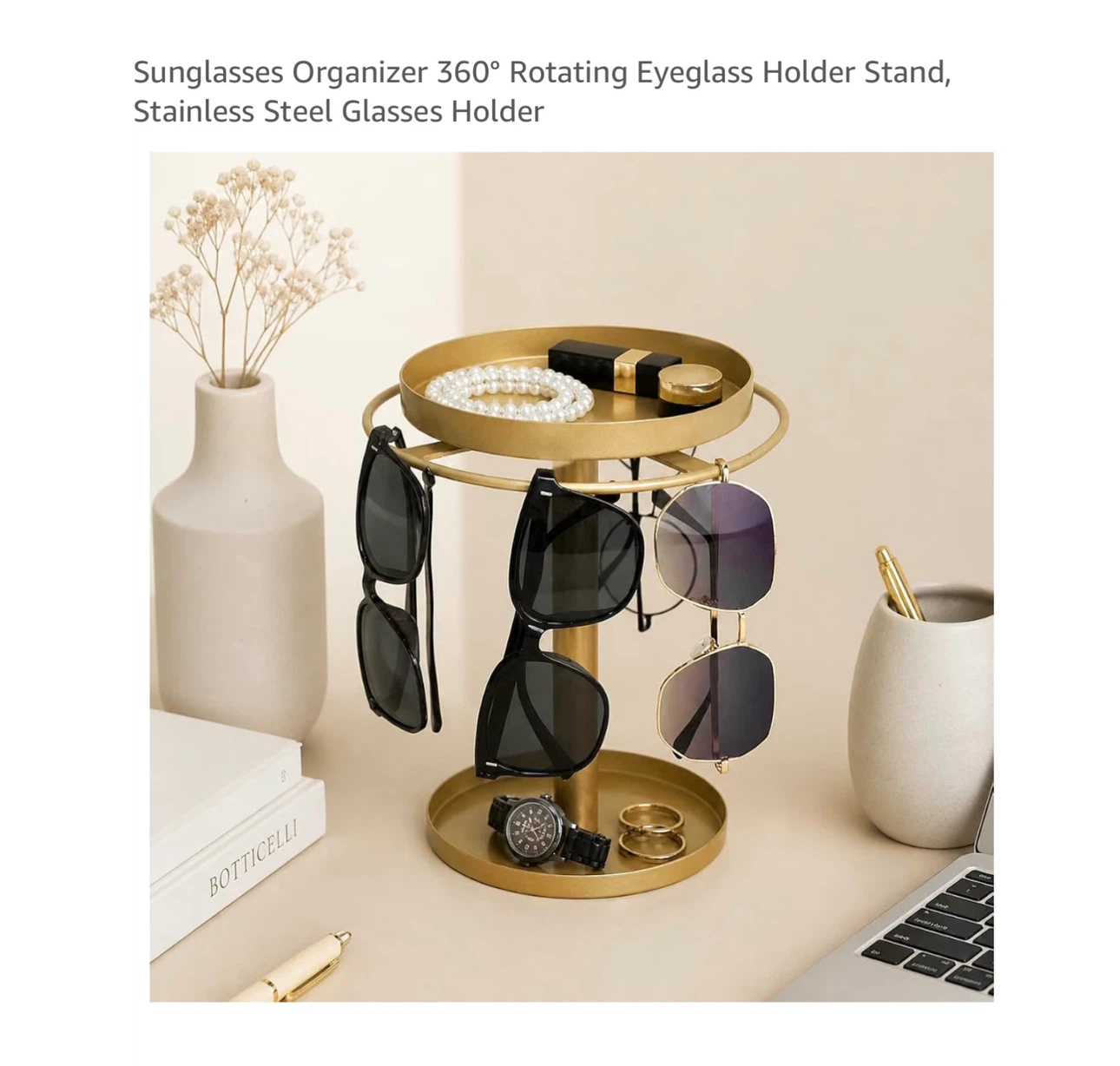 Brand new 360° Rotating Sunglasses Organizerh
