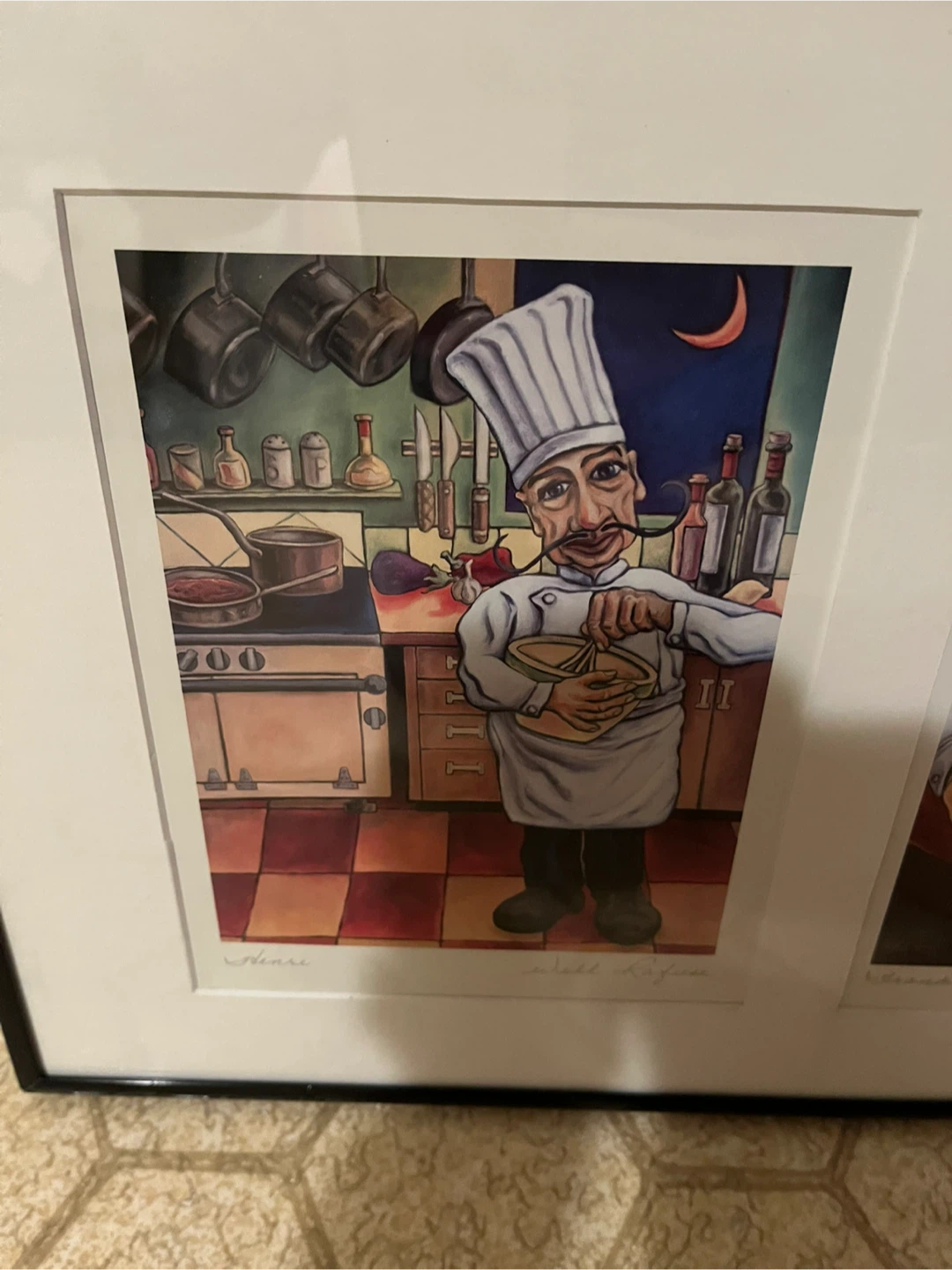 Framed Art Print Set - Chef & Bartender - photo 2