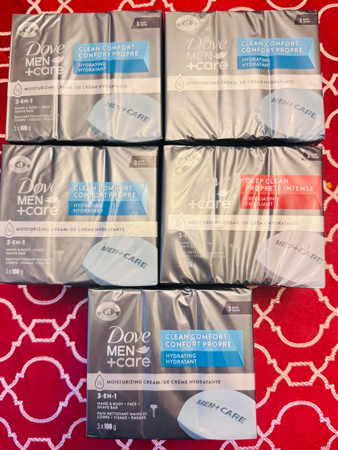 Dove Men+Care 3-in-1 Soap Bars (Clean Comfort & Deep Clean)