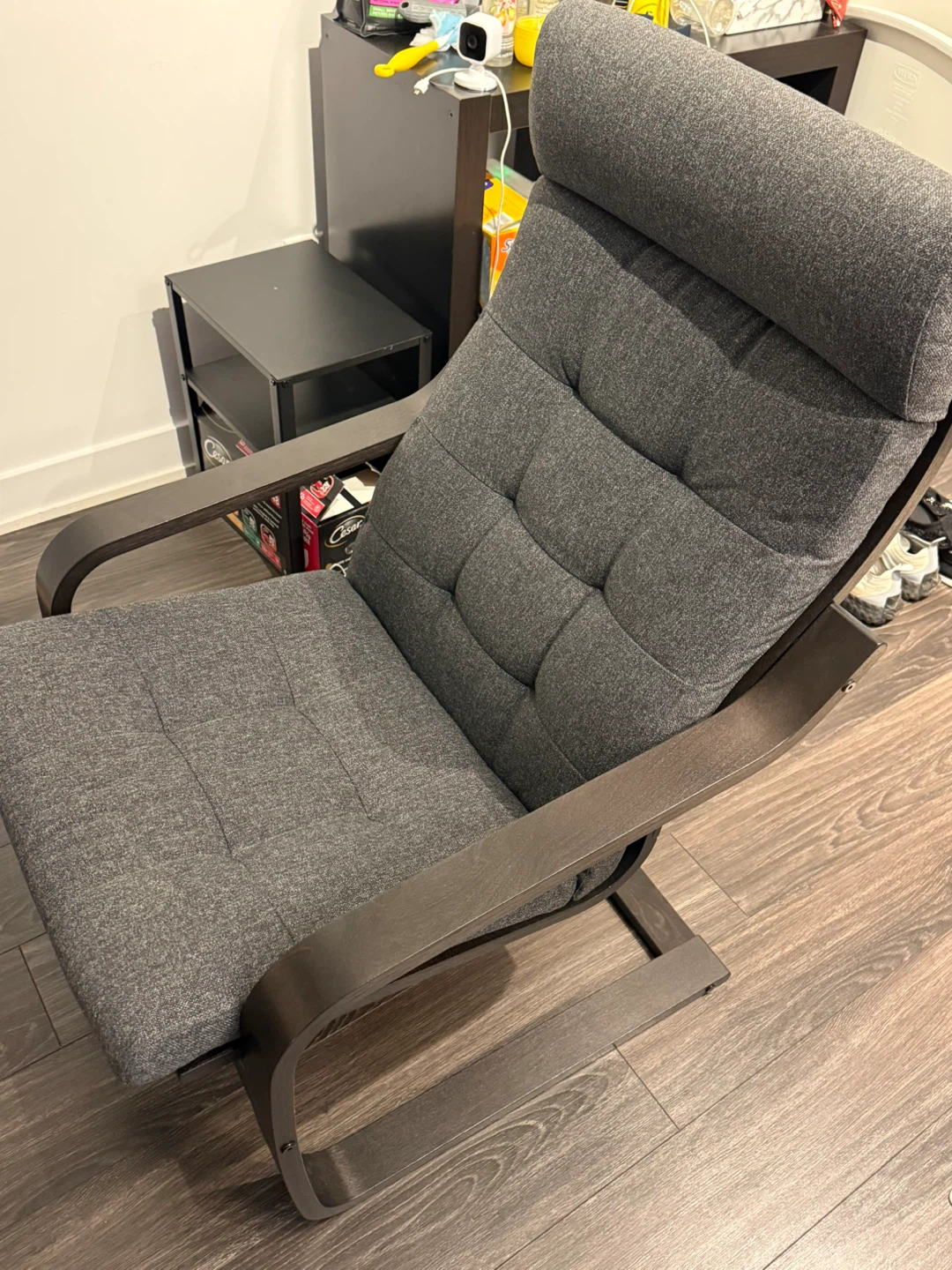 IKEA POÄNG Armchair - Walnut effect/Dark Gray - photo 2
