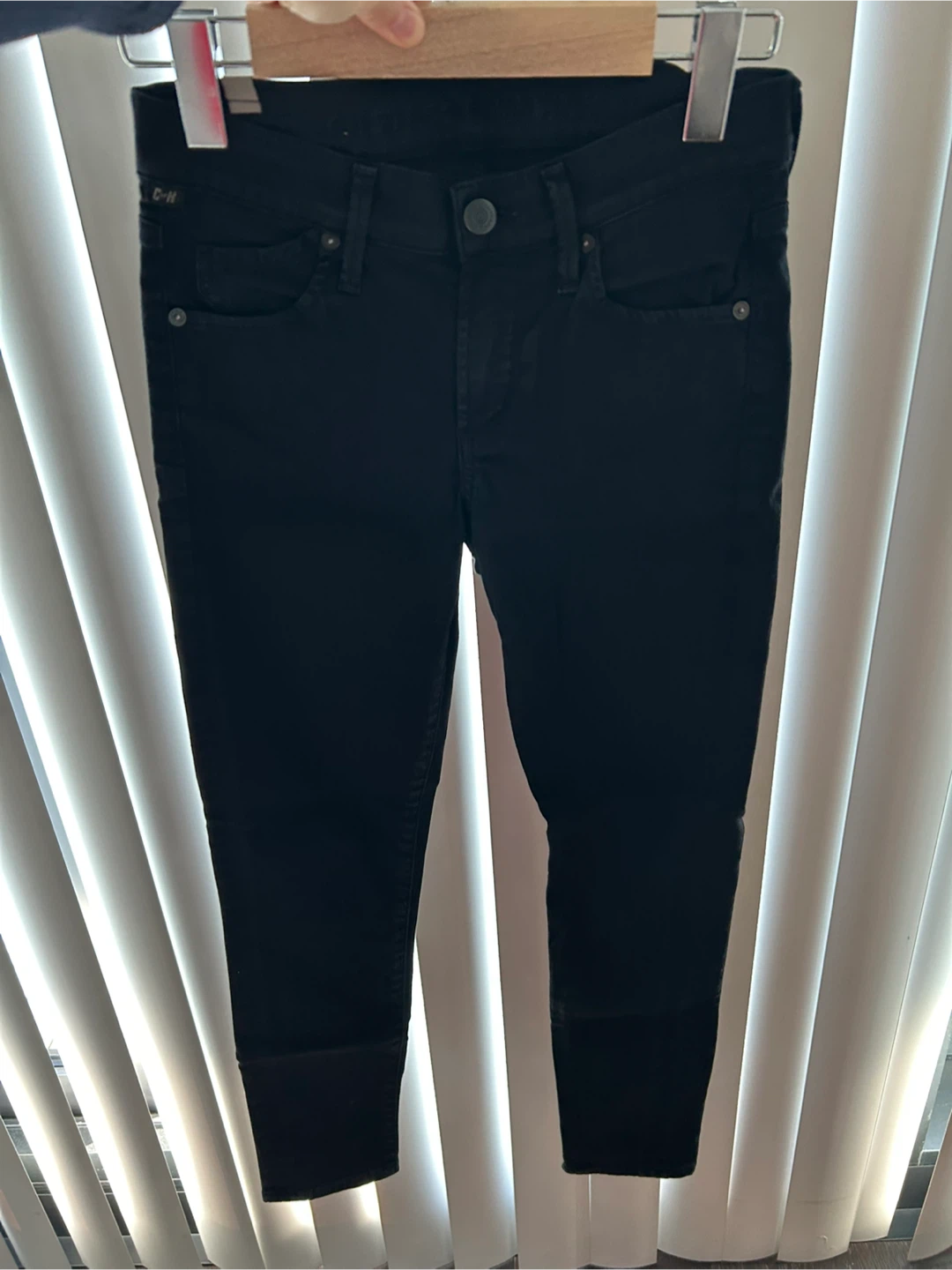 Citizens of Humanity Black Skinny Jeans cropped leg