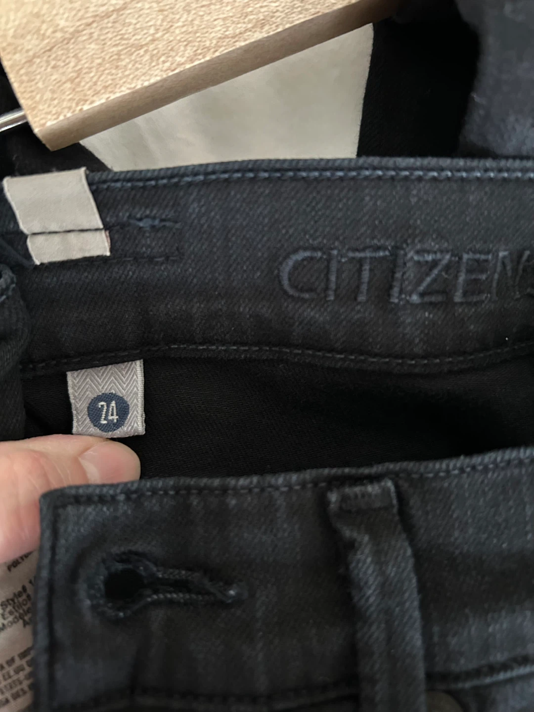 Citizens of Humanity Black Skinny Jeans cropped leg - photo 4
