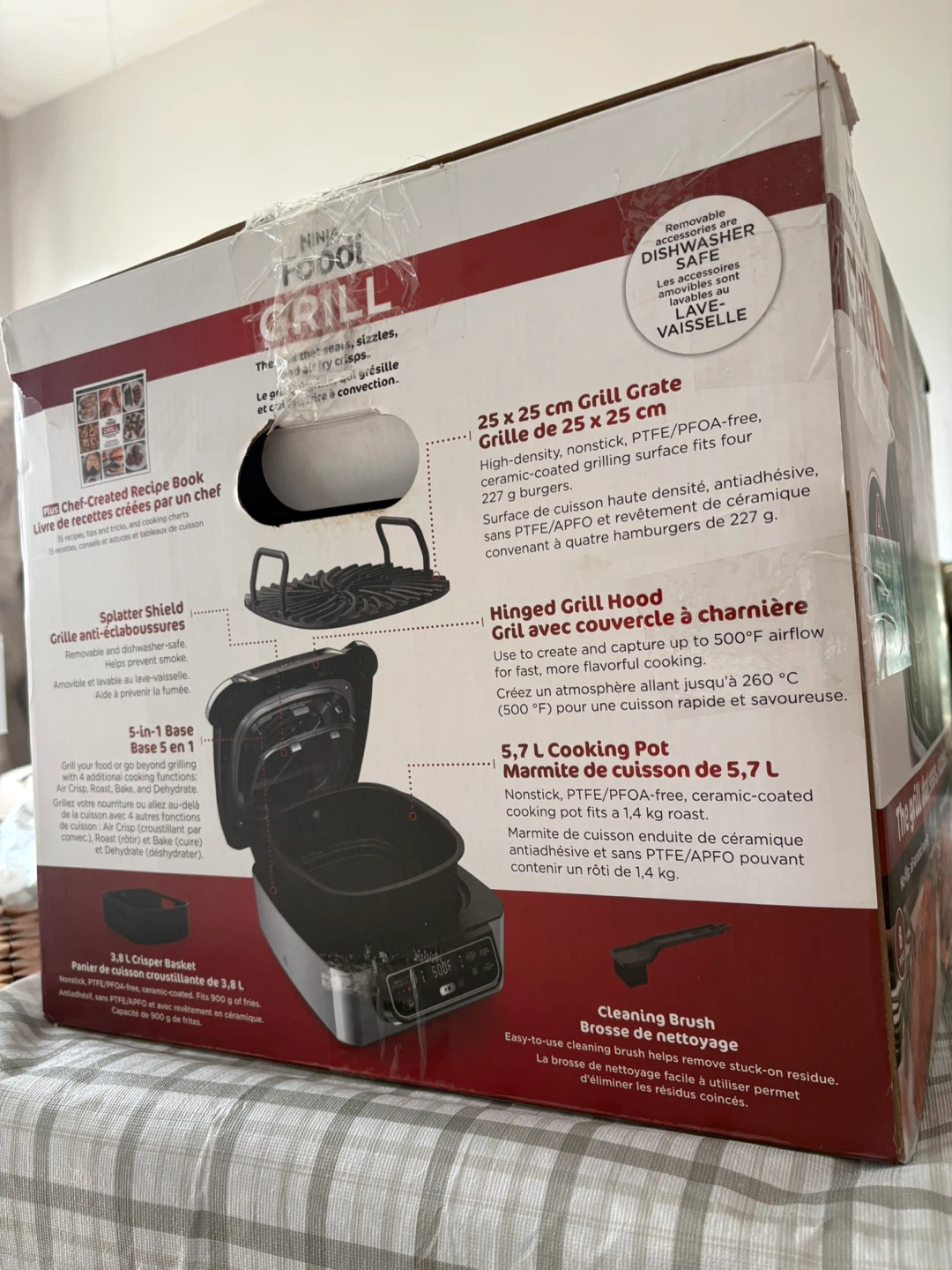 Ninja Foodi 5-in-1 Indoor Grill with 4-Qt. Air Fryer