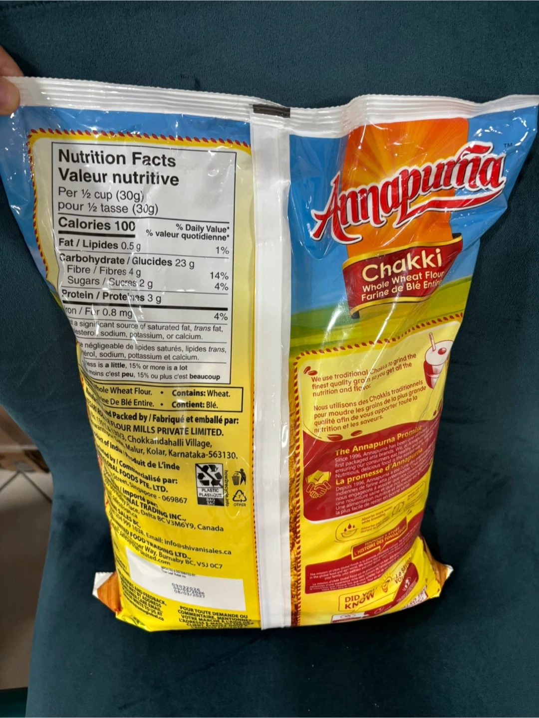 Annapurna Chakki Whole Wheat Flour 10 LBS - photo 3