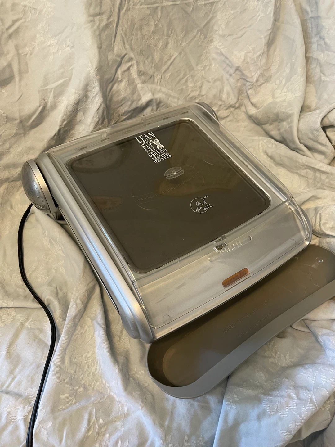 George Foreman Indoor Grill with bread warmer