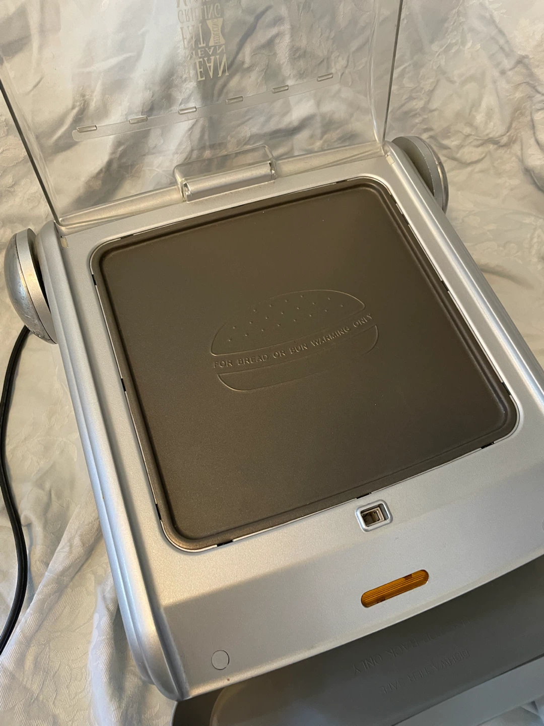 George Foreman Indoor Grill with bread warmer - photo 3
