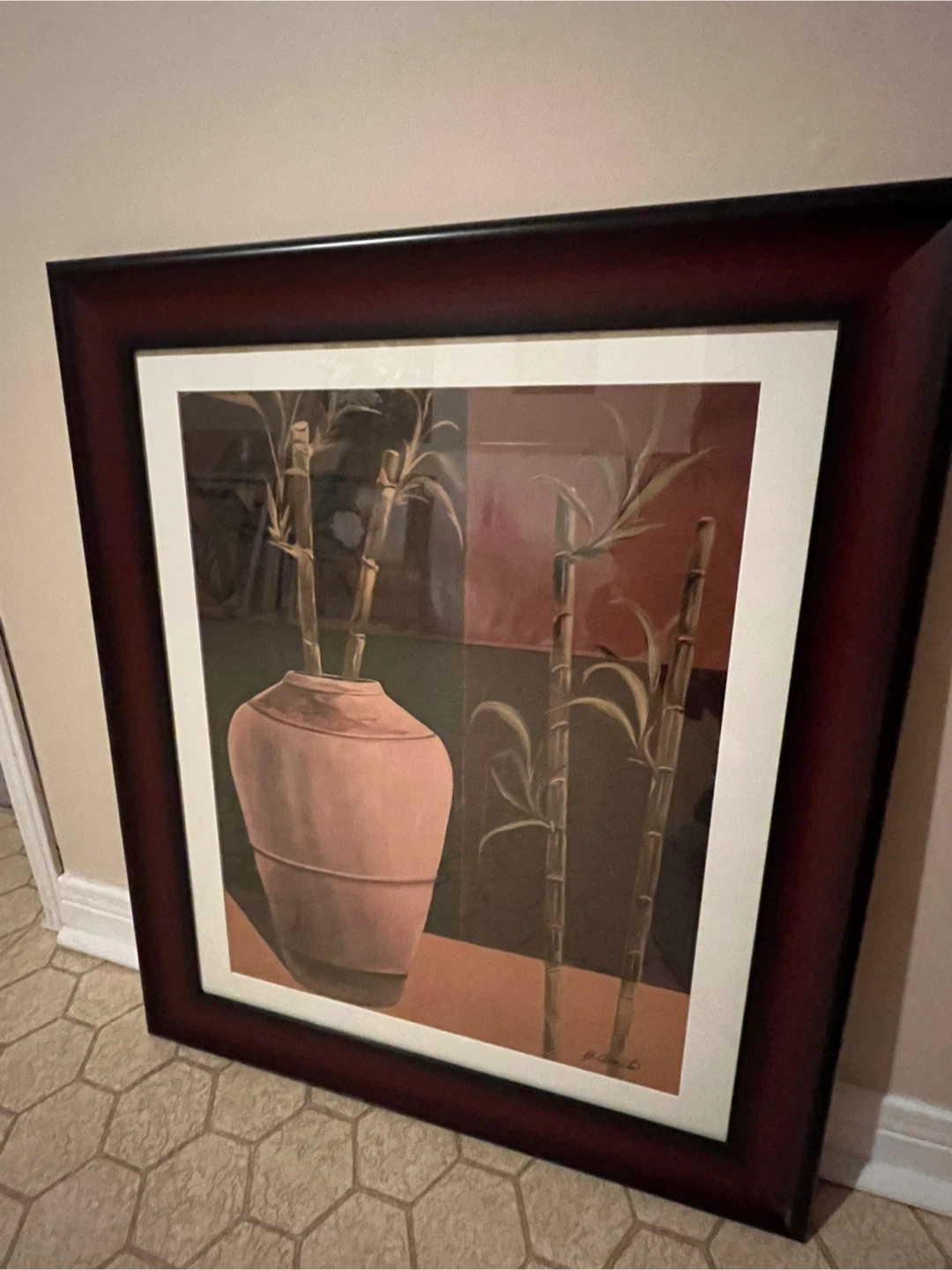 Framed Art Print - "J. Comita" Bamboo Vase - photo 3