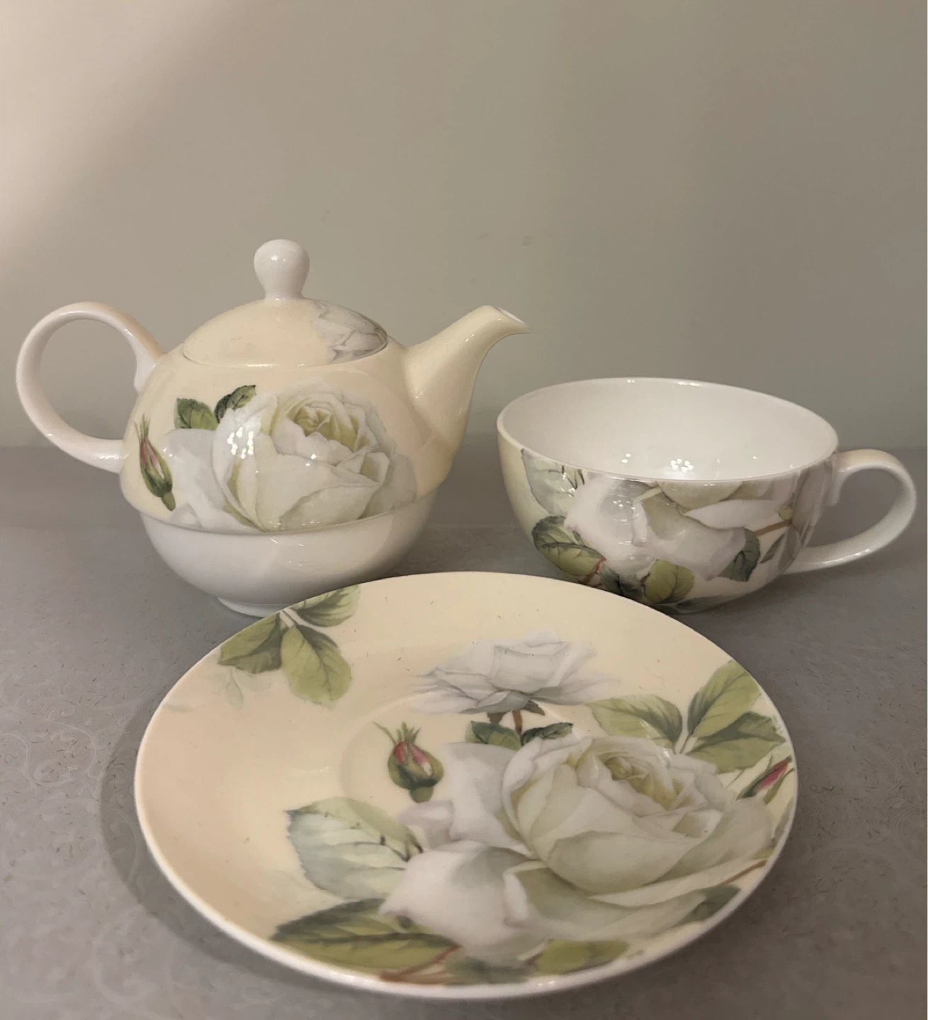 Modern House Teapot, Cup, and Saucer Set - photo 2