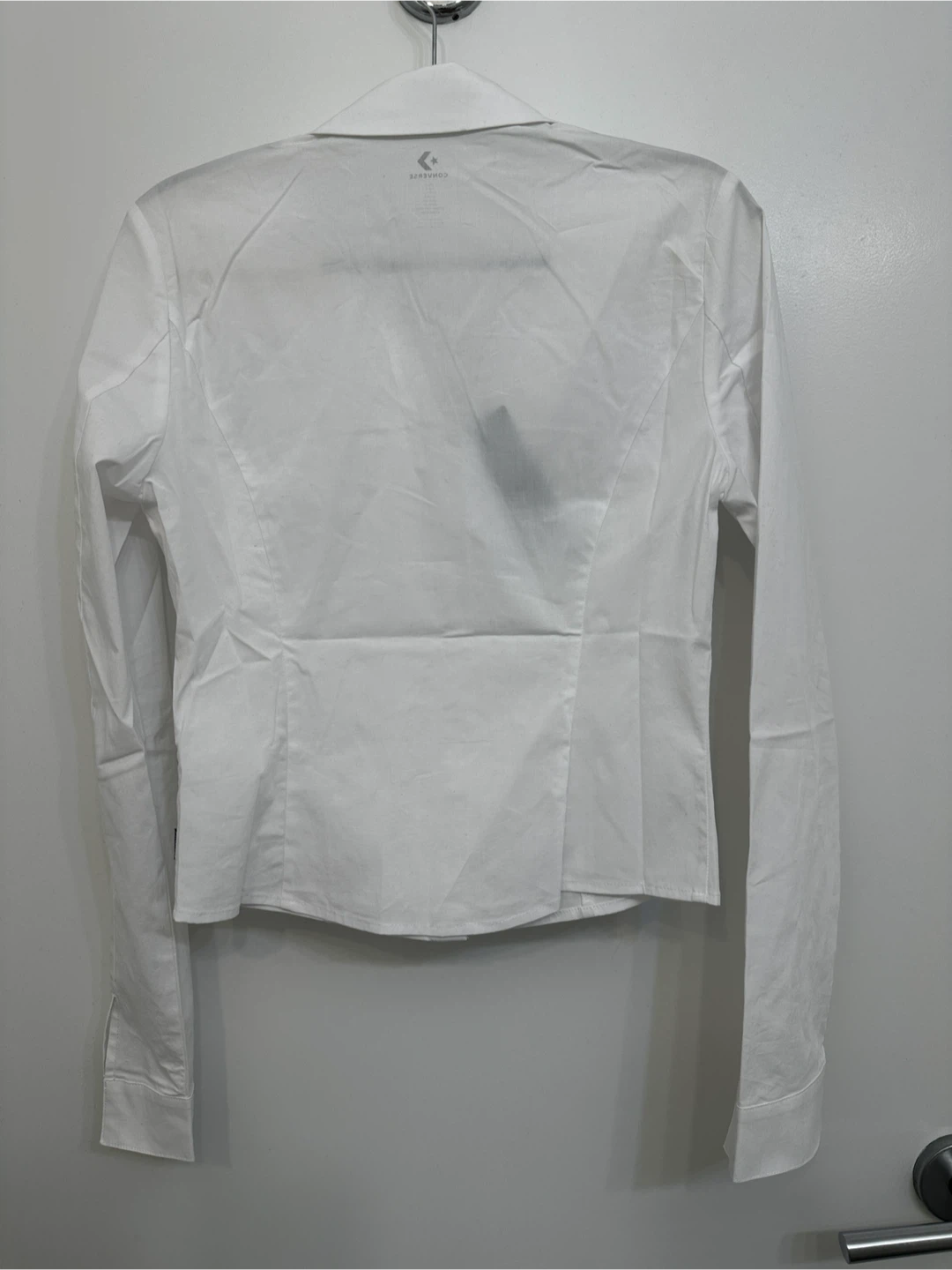 Women's White Long Sleeve Button-Up Shirt - photo 2