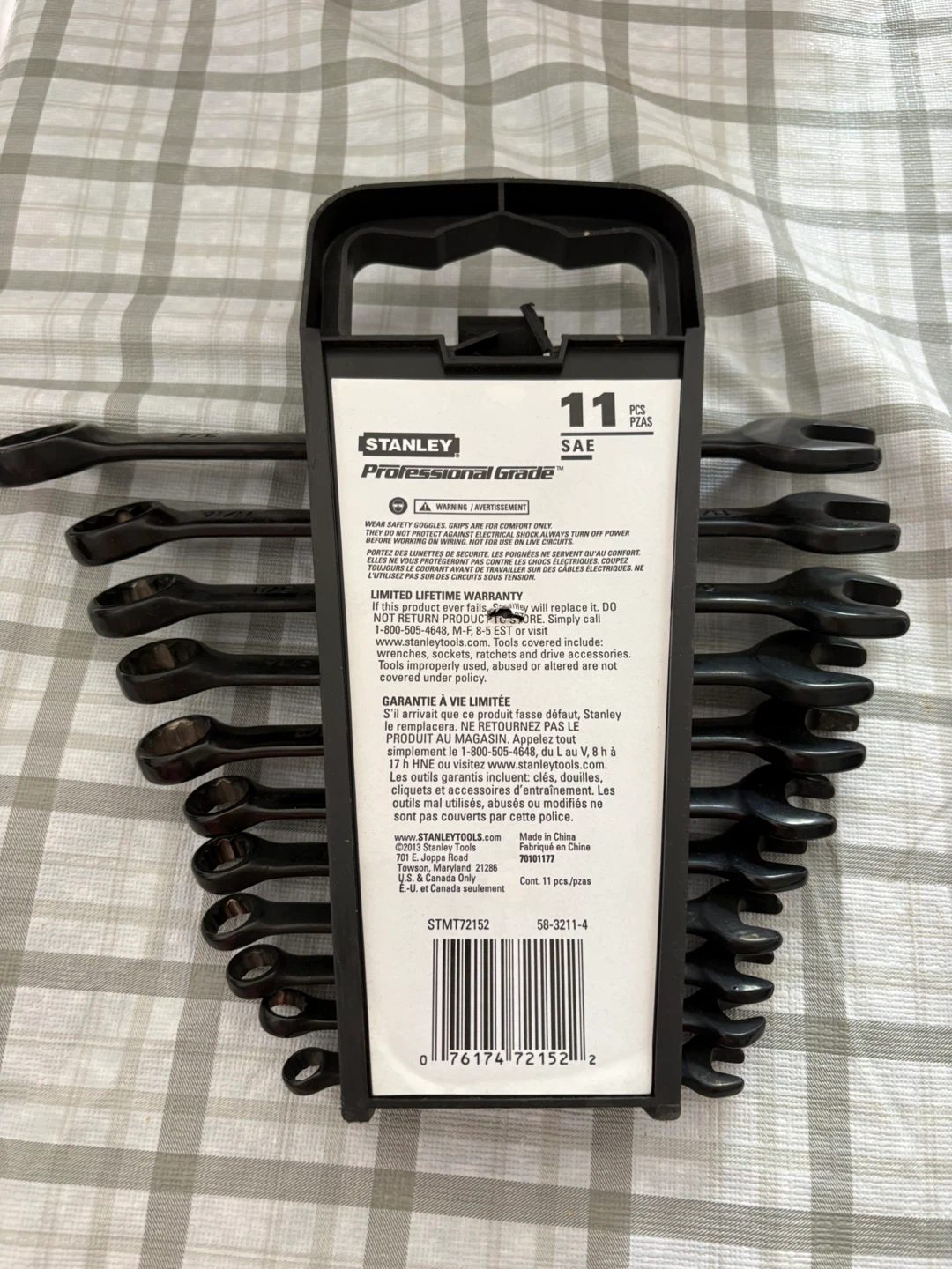 Stanley Professional Grade 11 PC SAE Combination Wrench Set - photo 2
