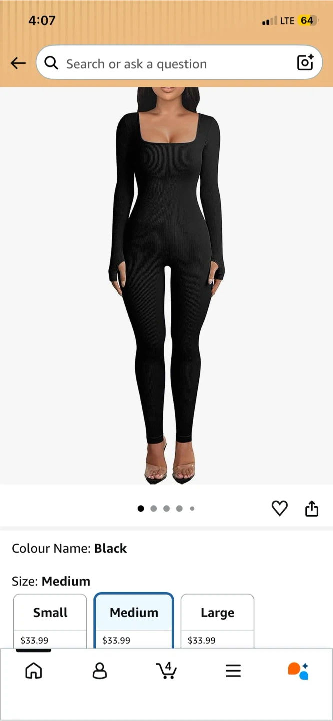 Black Ribbed Athletic Jumpsuit