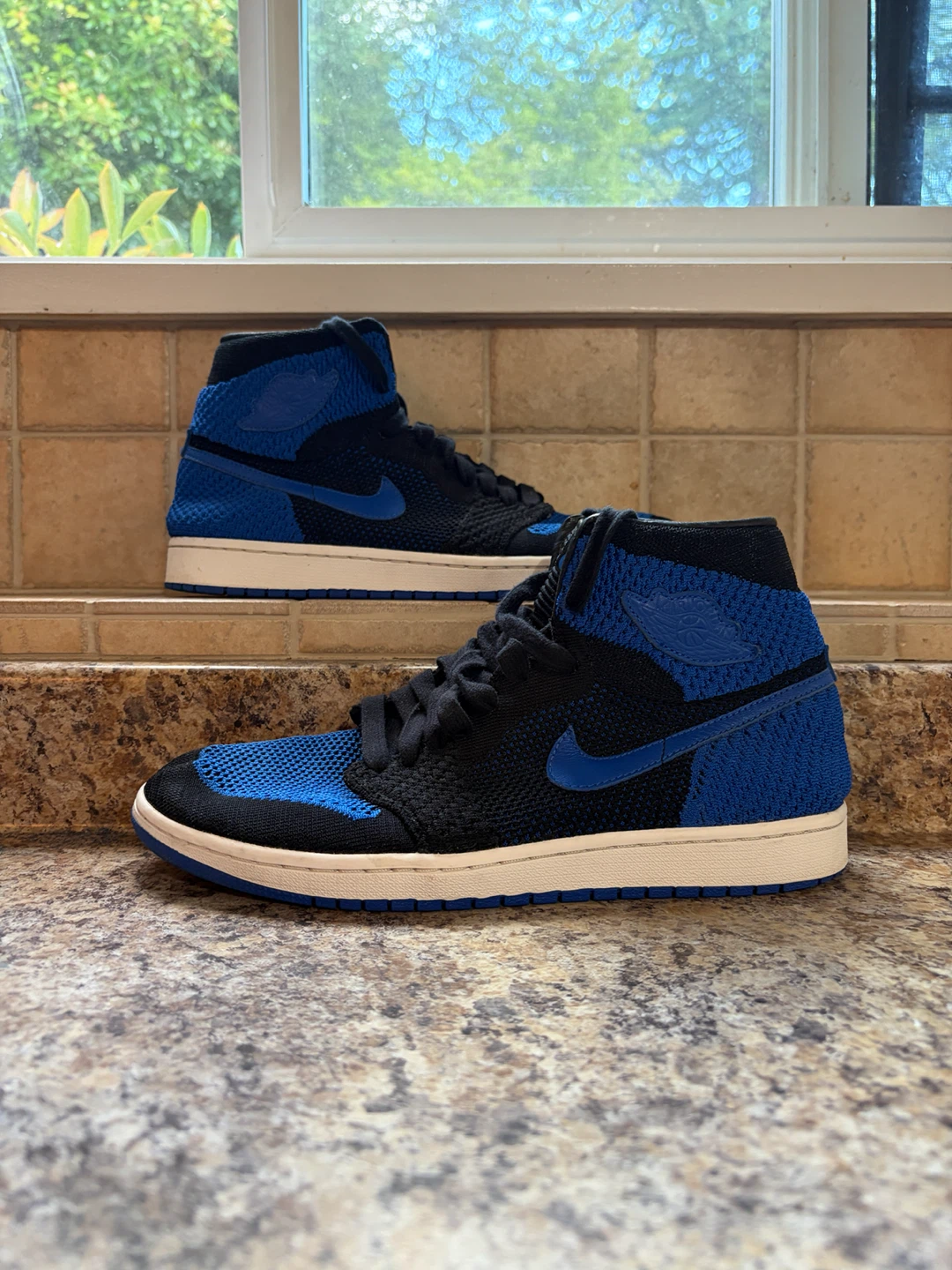 Nike Air Jordan 1 Flyknit Royal Blue Sneakers