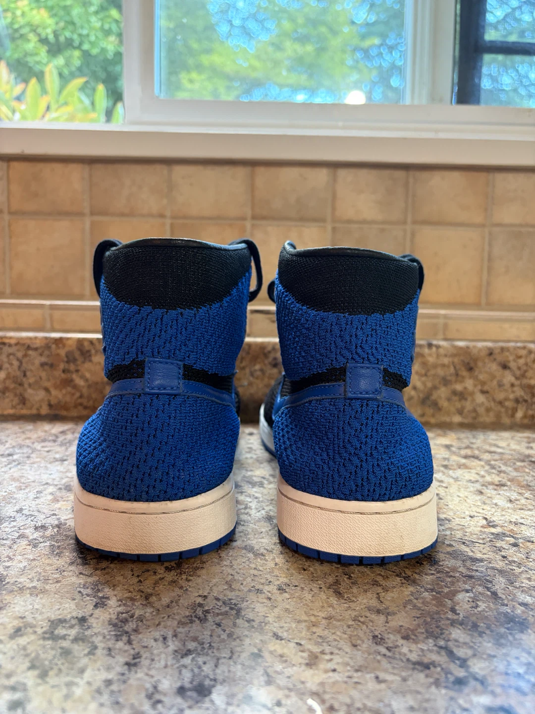 Nike Air Jordan 1 Flyknit Royal Blue Sneakers - photo 2