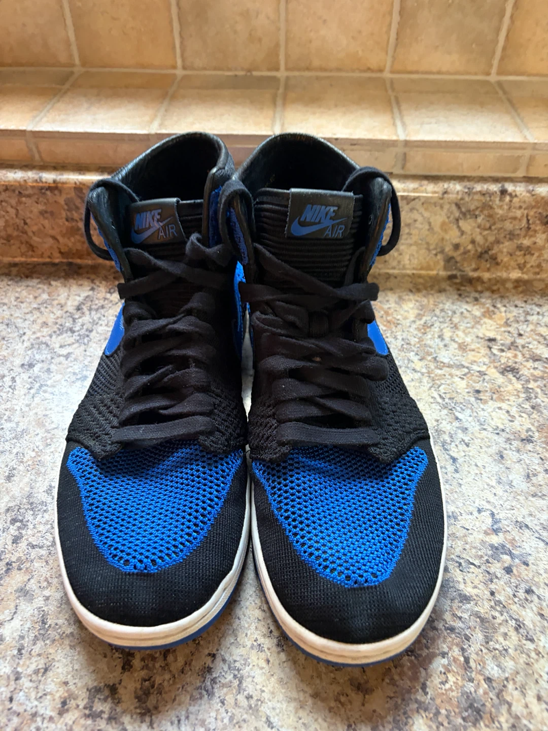 Nike Air Jordan 1 Flyknit Royal Blue Sneakers - photo 5