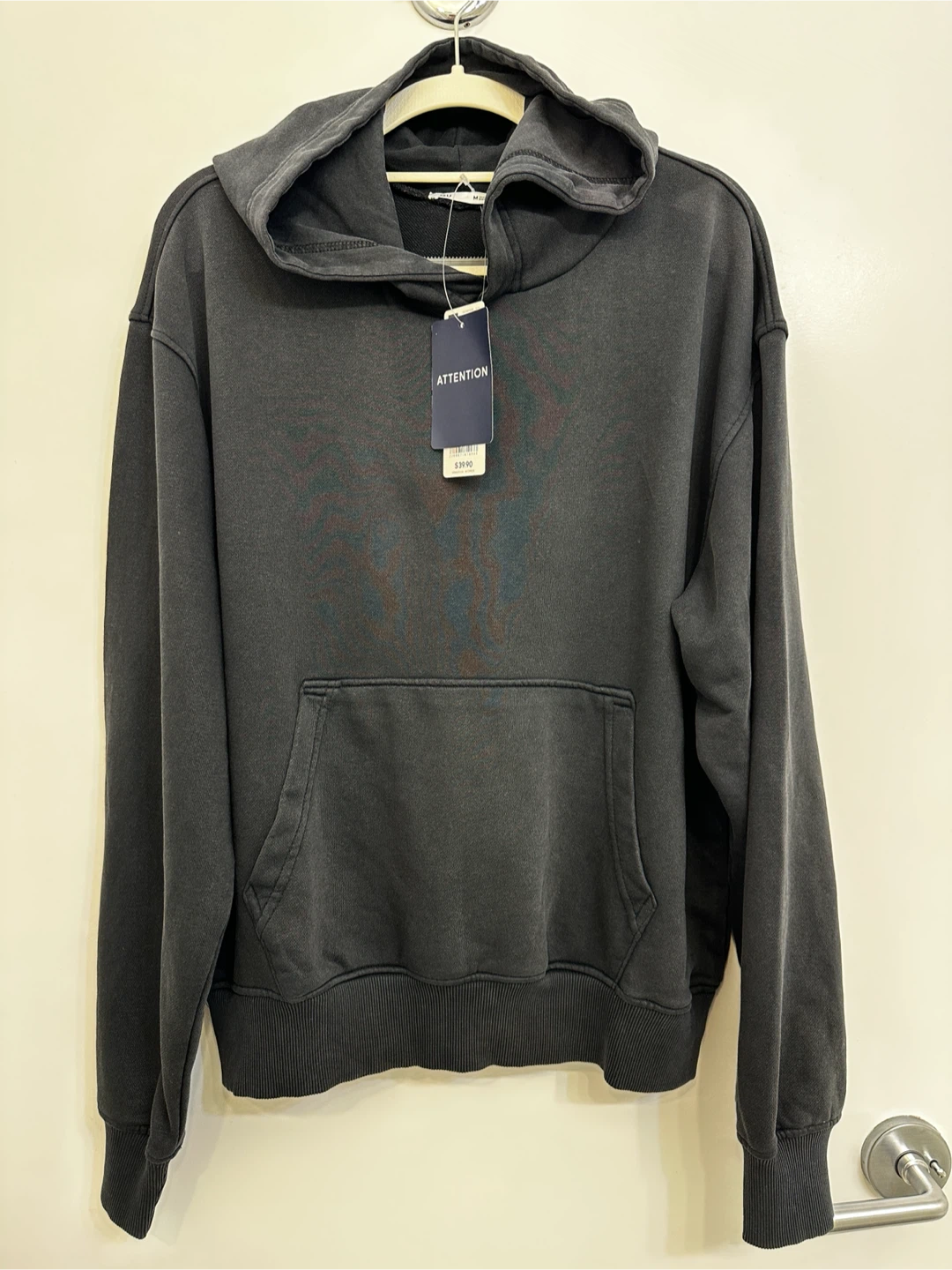 GU Dark Grey Washed Hoodie