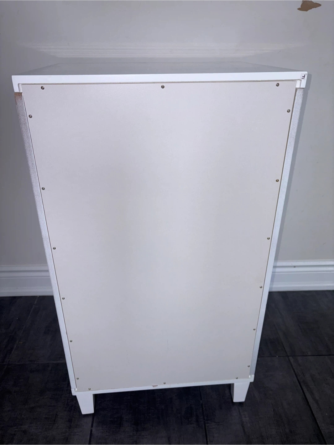 White Accent Cabinet with Mirrored Door - photo 4