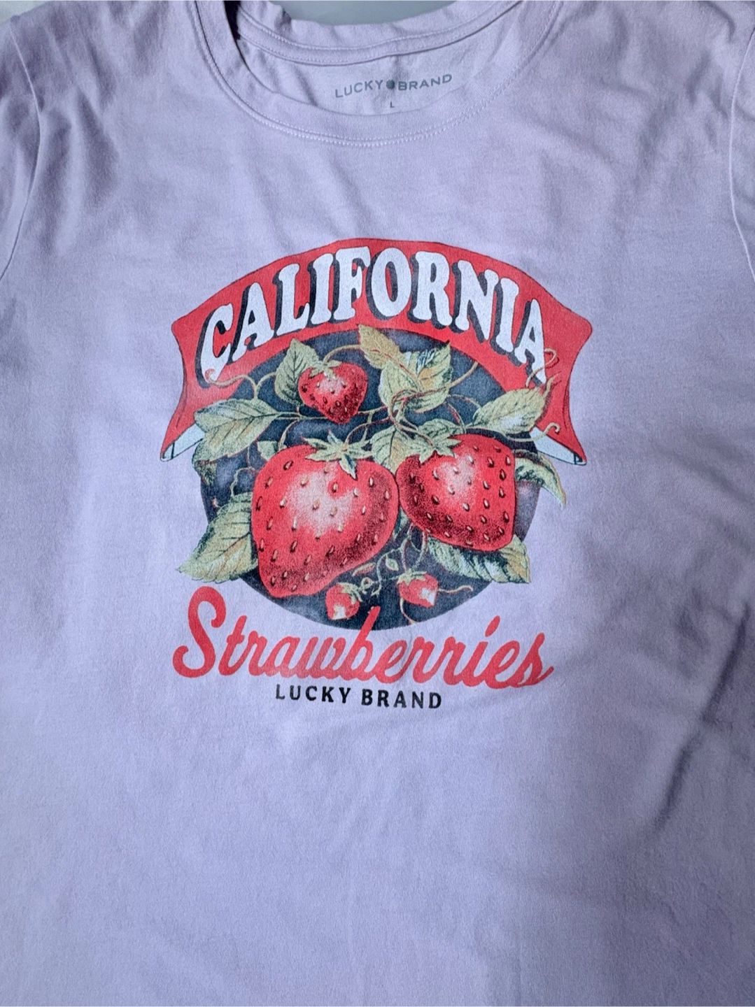 Lucky Brand California Strawberries T-Shirt
