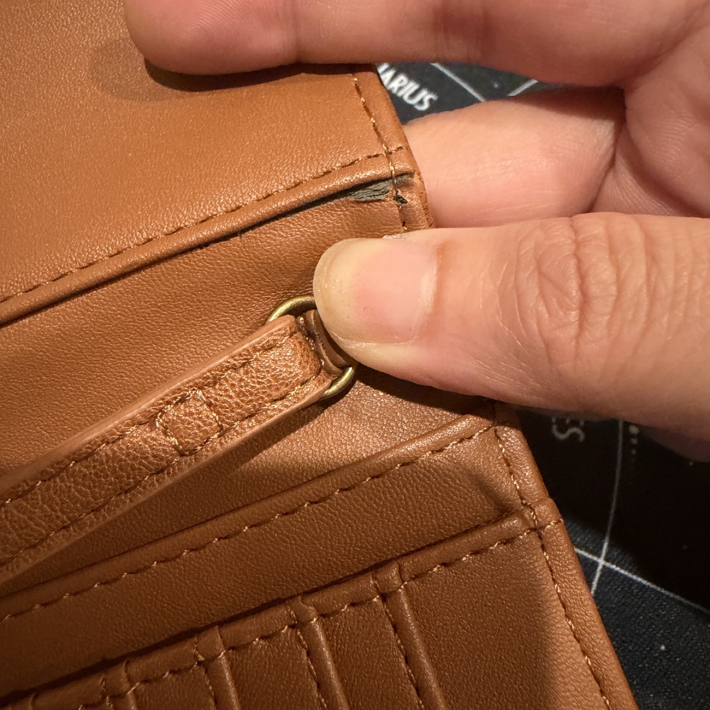 Universal Thread Brown Wallet with Wrist Strap - photo 3