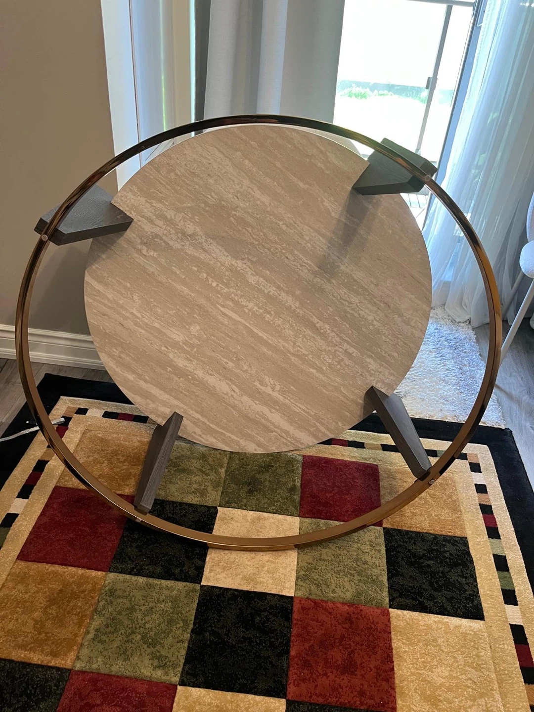 Round  glass table - photo 3