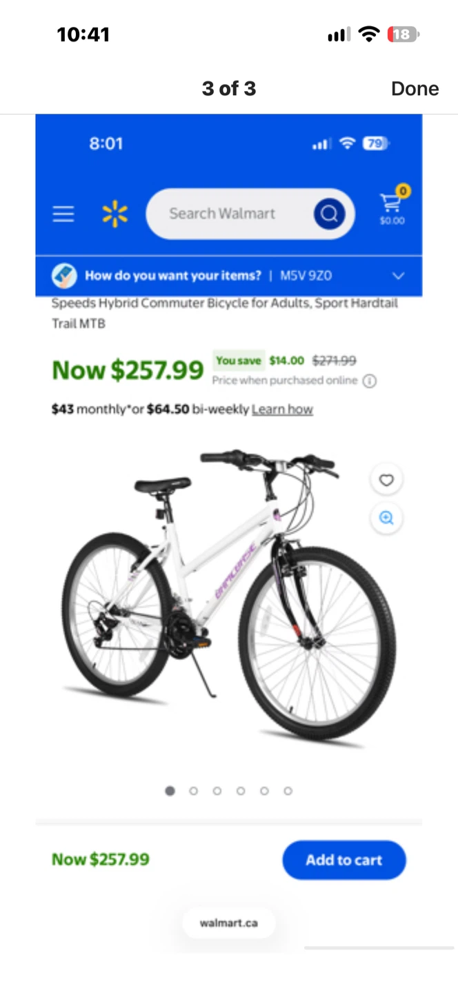 White Hybrid Bicycle - photo 3